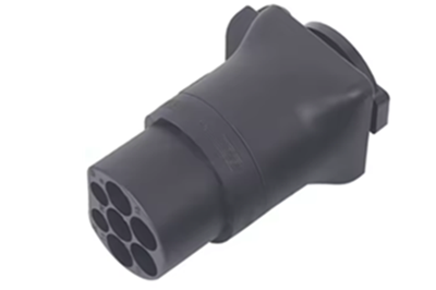 Type2 til Schuko Adapter (Sort)