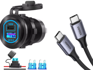 USB stik til indbygning, 118W inkl. Kabel